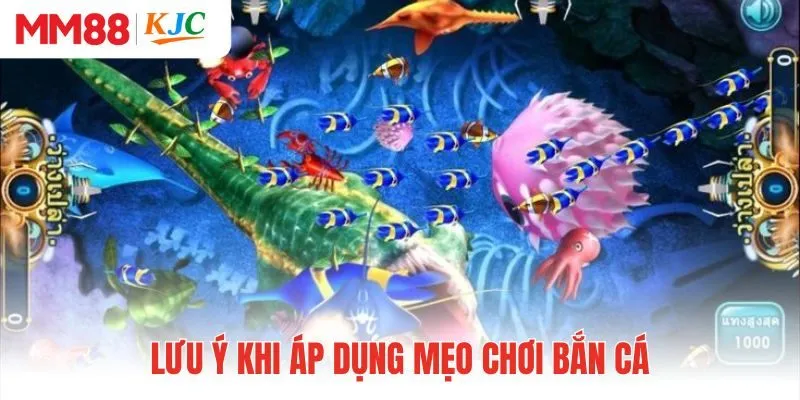 Lưu ý khi áp dụng mẹo chơi bắn cá để nâng cao thành công